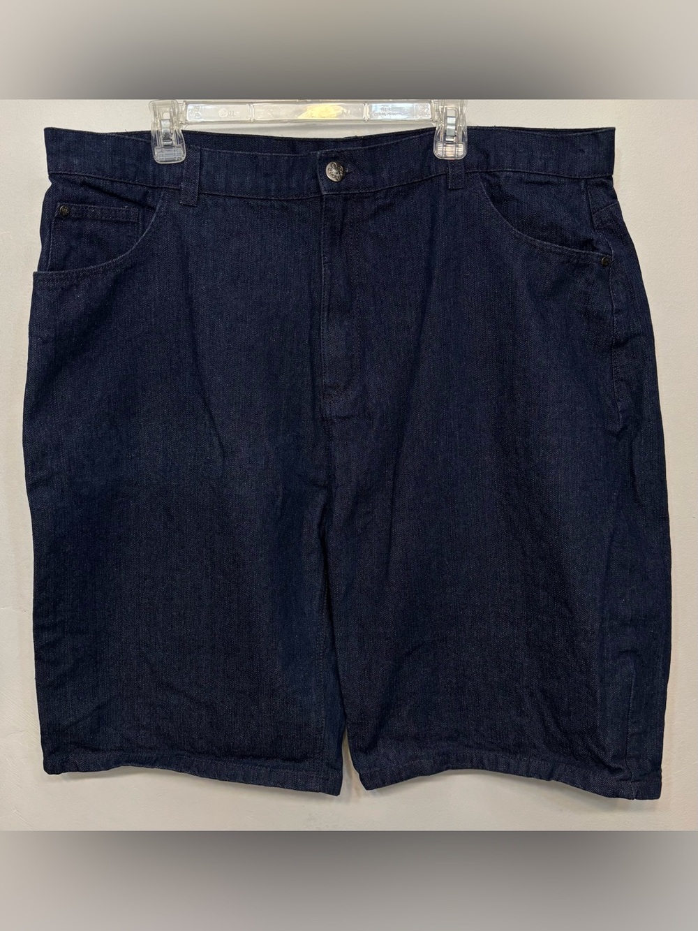 Brooklyn Unlimited Dark Blue Wash Relaxed Fit Denim Jean Shorts Men’s Size 46W